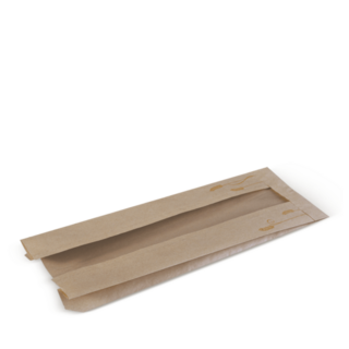 Brown Window Bread Bag