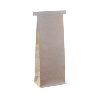 Brown Tin Tie Bags - No Window