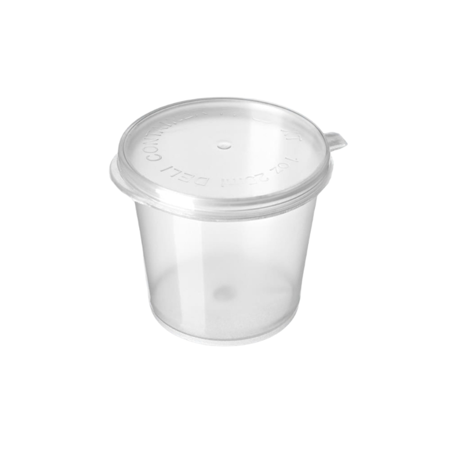 PP Hinged Lid Portion Cup