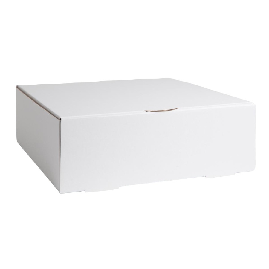 White Corrugated Cardboard Cake Boxes